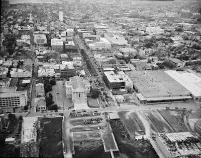 Aerial View, Looking Northwest Along Market Street, Charleston, SC, Charleston, 1995