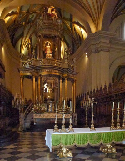Cathedral de Lima intérieur en, Lima, 2011