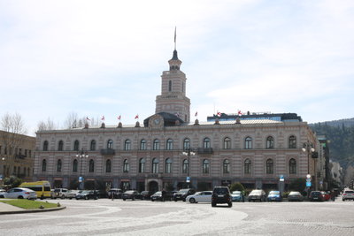 Tbilisi legislative building, view from rustaveli avenue, Tbilisi, 2018