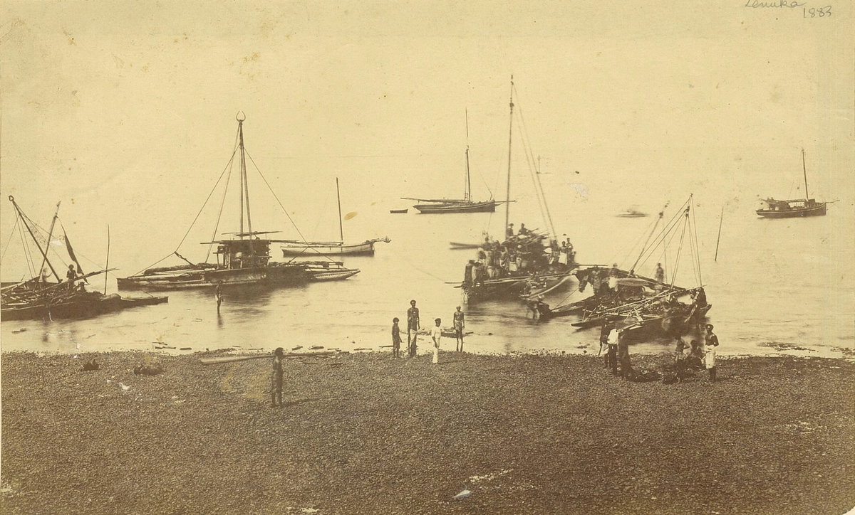 Levuka, Fiji, ca. 1883 - photographer unknown, Levuka, Fiji, 1883