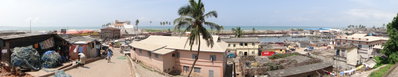 Panorama of Elmina from Fort St. Jago - with St. GeorgeS Castle Visible - Elmina - Ghana, Elmina, 2010