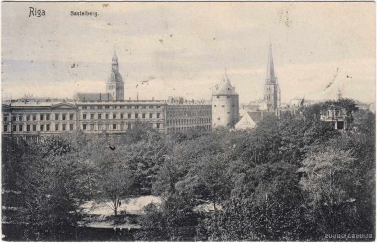 EU: Rīga. Bastejkalns (1900), Riga, Latvia, 1900