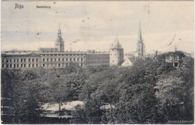 EU: Rīga. Bastejkalns (1900), Riga, 1900