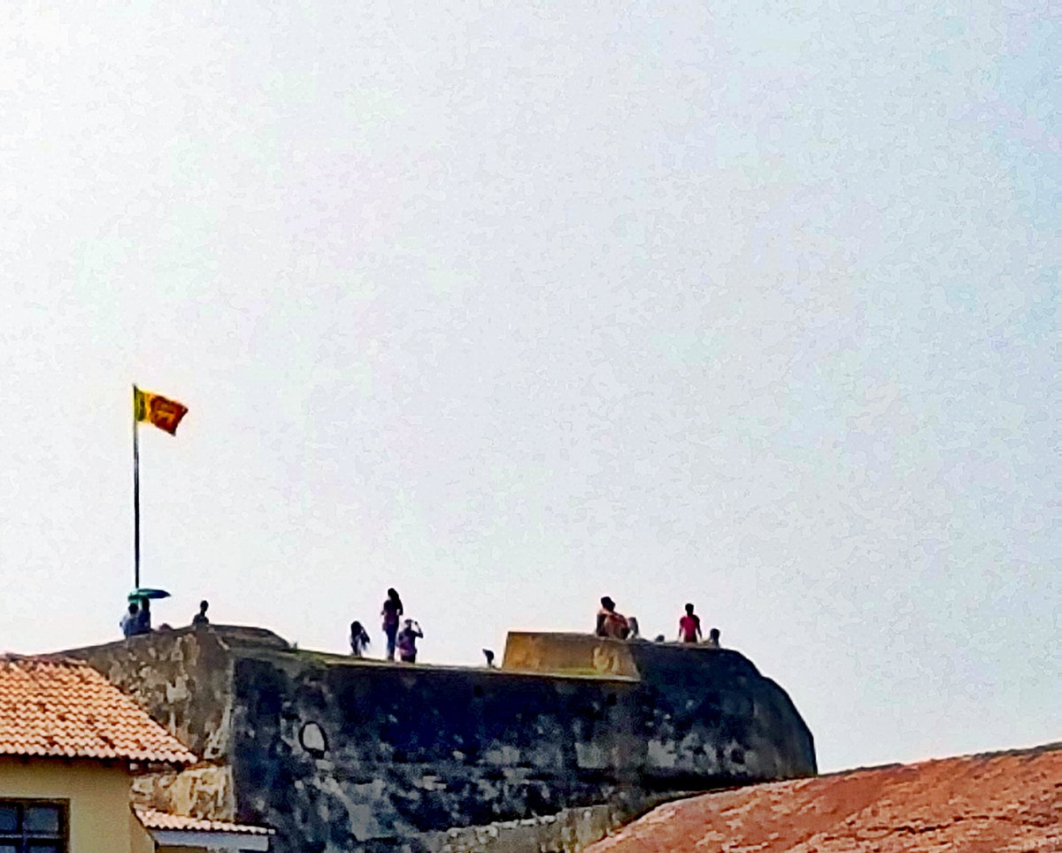 People on the Dutch Fort, Galle, Sri Lanka, 2019