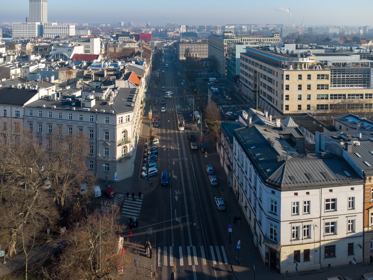 Lubicz street, .view to W, Kraków, Poland, Kraków, Poland, 2021