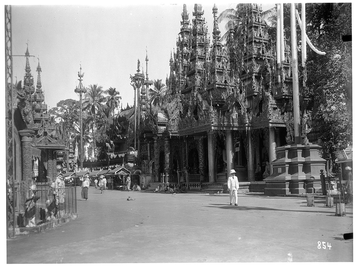 EU: Rangun, Birma. Shwedagon-Pagode (1913), Yangon (Rangoon), Myanmar, 1913