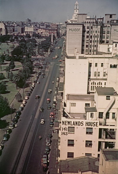 EU: Sydney, Newlands House an der Elisabeth Street, links der Hyde Park (1938), Sydney, 1938