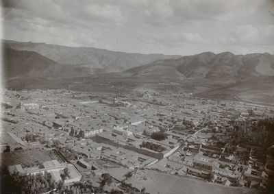 Historical panorama of Cuzco in, Cusco, 1900