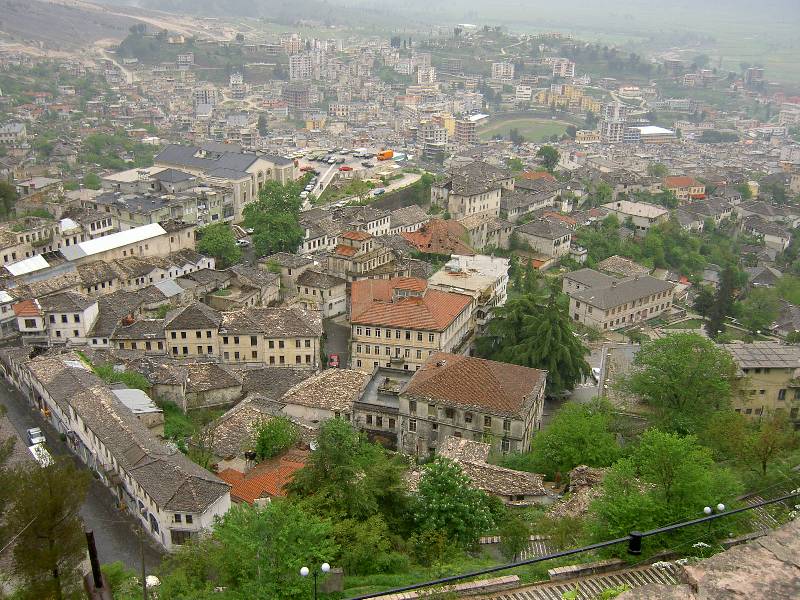 Gjirokastran view of the city, Gjirokastër, Albania, 2005