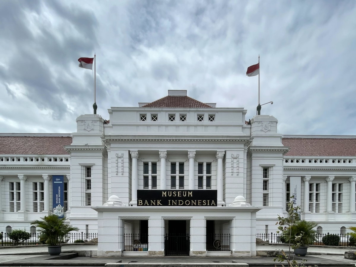 Museum Bank Indonesia tampak depan, Jakarta, Indonesia, 2023