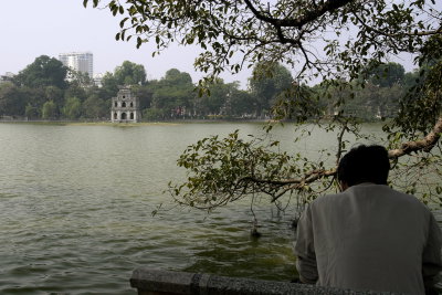 Hoan Kiem Lake from east, Hanoi, 2004