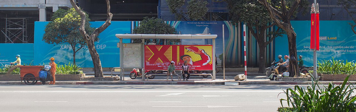 Le Loi Boulevard and Saigon Centre construction, Ho Chi Minh City, Vietnam, 2015