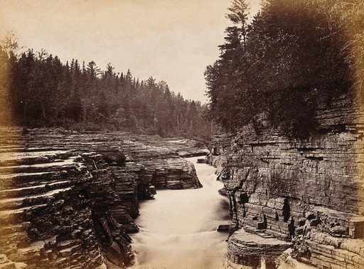 EU: The Montmorency River, Quebec, Canada. Photograph, ca, Quebec City, Canada, 1880