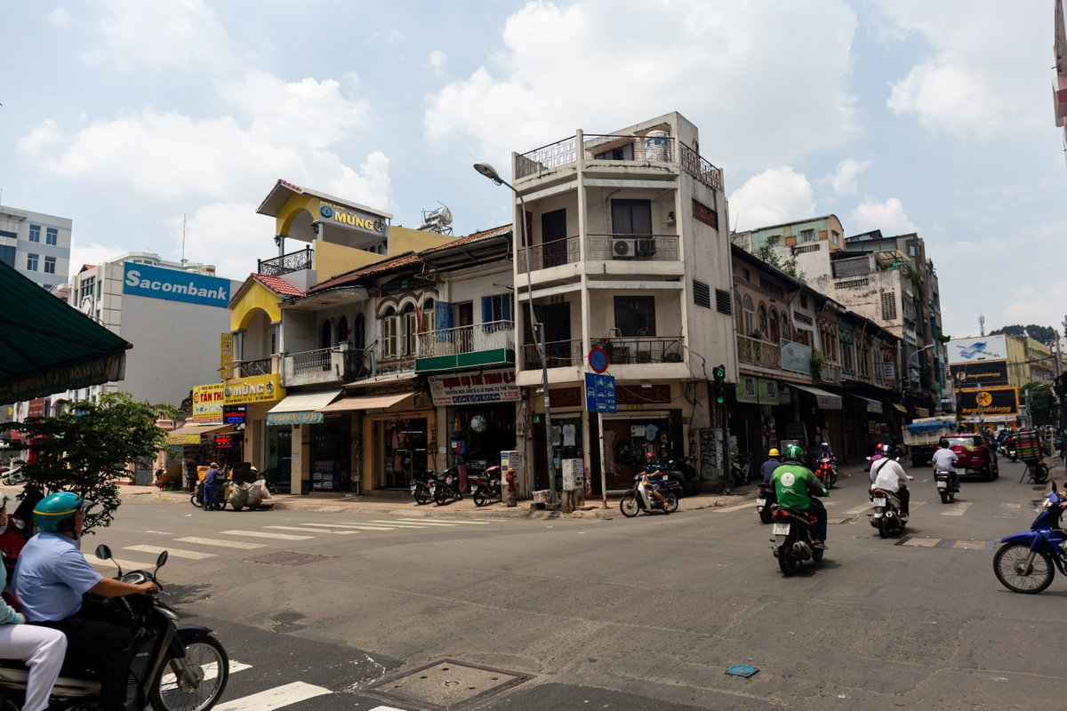 Ho Chi Minh City street intersection, Ho Chi Minh City, Vietnam, 2019