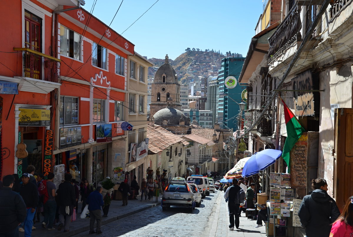 La Paz a katedrála, La Paz, Bolivia, 2012