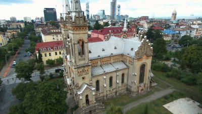 Georgian Orthodox (former Catholic) Cathedral of the Mother of God Bebop Drone 2015-08-26T175325+0000, Batumi, 2015