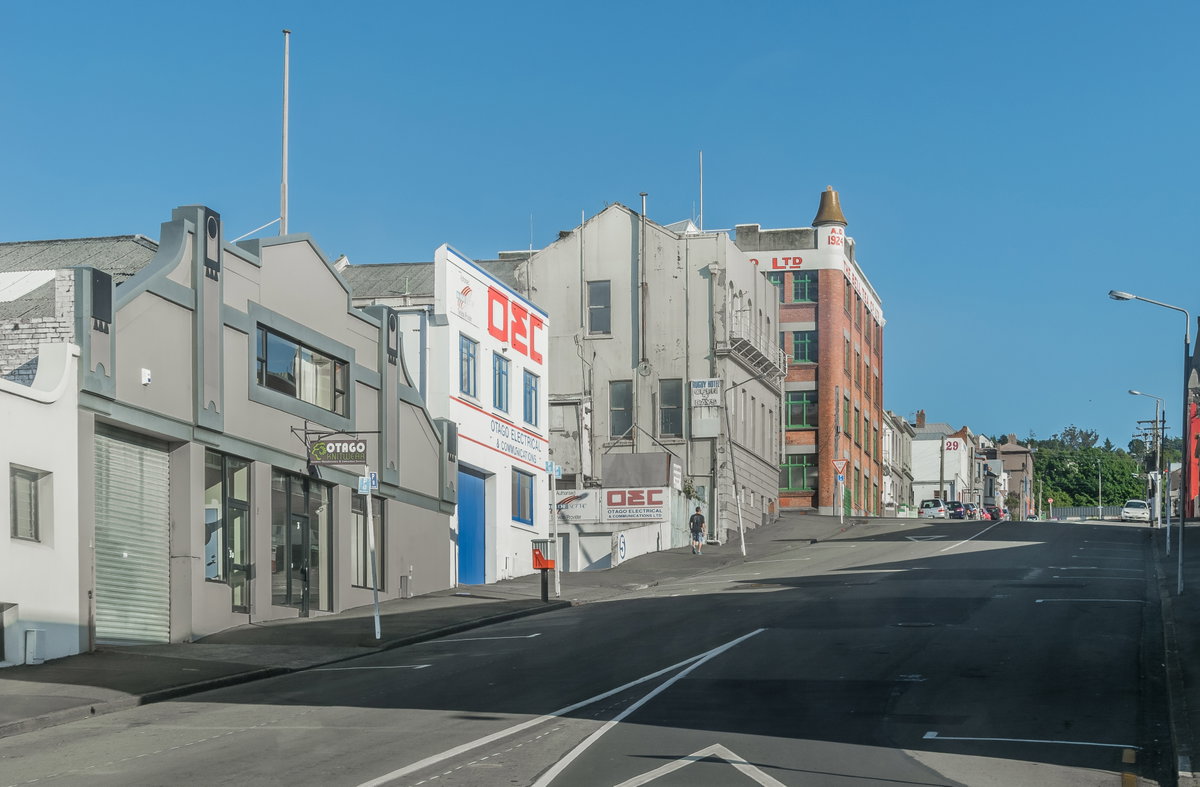 Hope Street in Dunedin, Dunedin, New Zealand, 2017