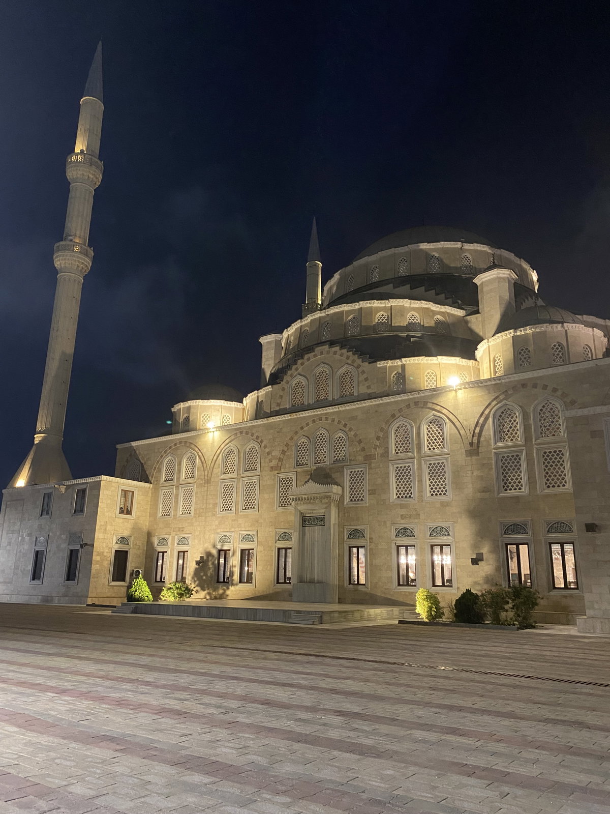 Ghana National Mosque, Kanda at night, Accra, Ghana, 2025