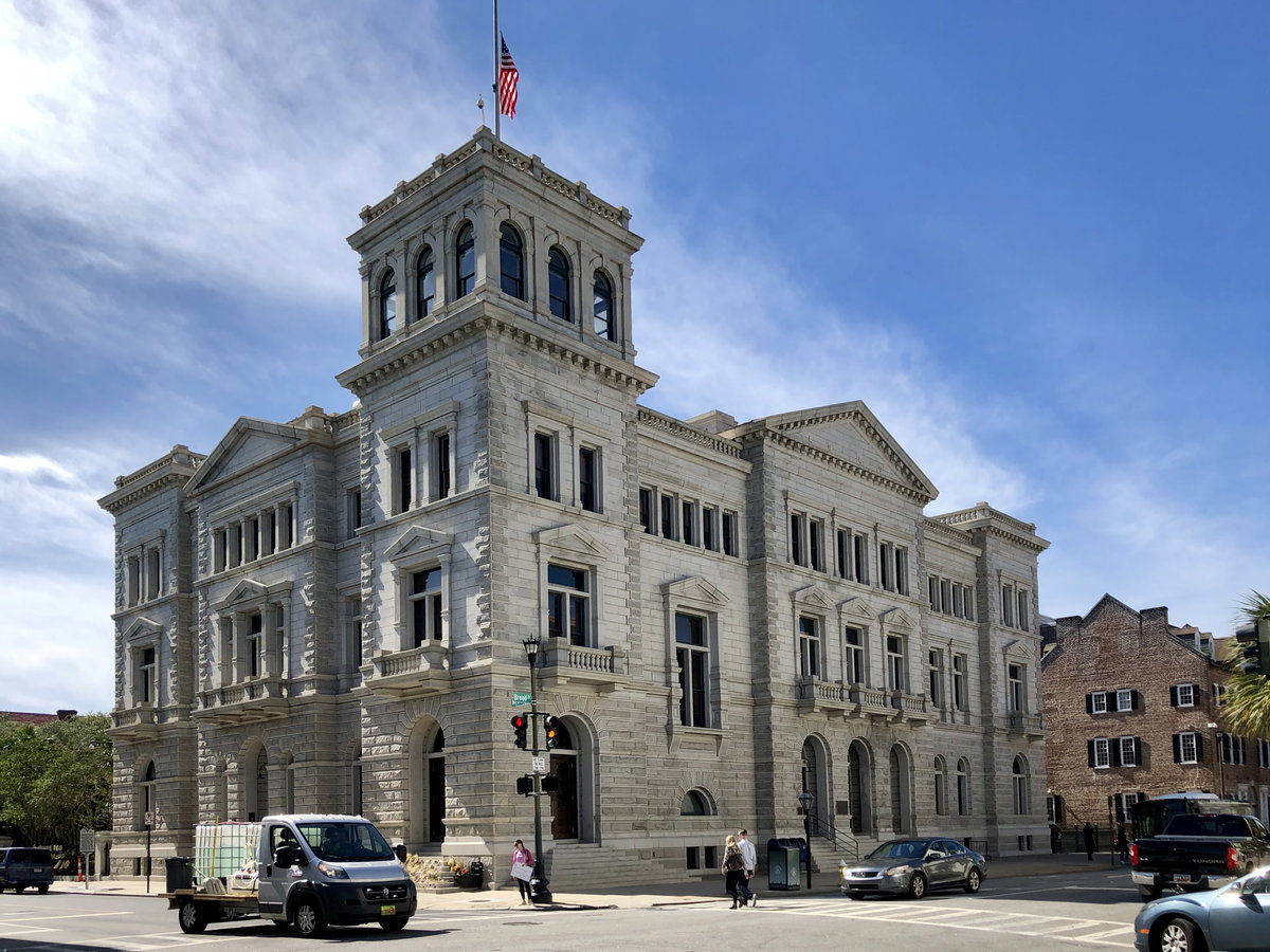 US Post Office and Courthouse, French Quarter, Charleston, SC, Charleston, South Carolina, USA, 2019