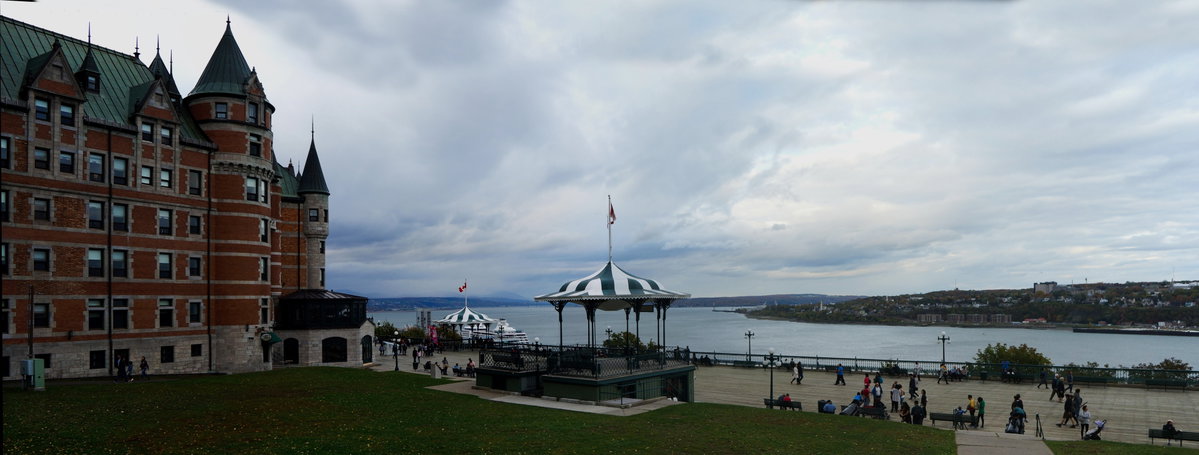 Quebec City Château frontenac panoramique, Quebec City, Canada, 2017