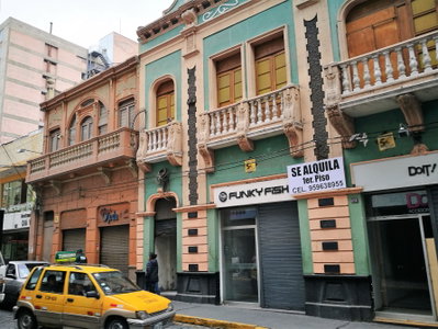Edificis del carrer Santo Domingo d'Arequipa, Arequipa, 2017