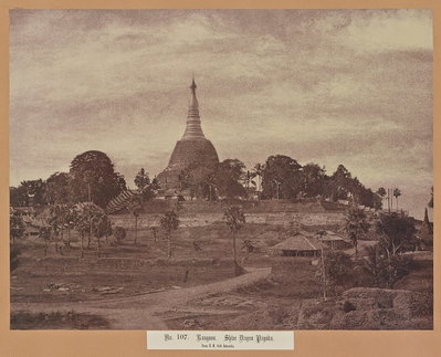 No. 107. Rangoon. Shwe Dagon Pagoda, Yangon, 1855