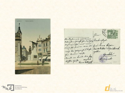 EU: Prešernov trg; Ljubljana (1900), Ljubljana, 1900