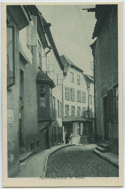 EU: Reval, Apöthekerstrasse. (1918), Tallinn, 1918