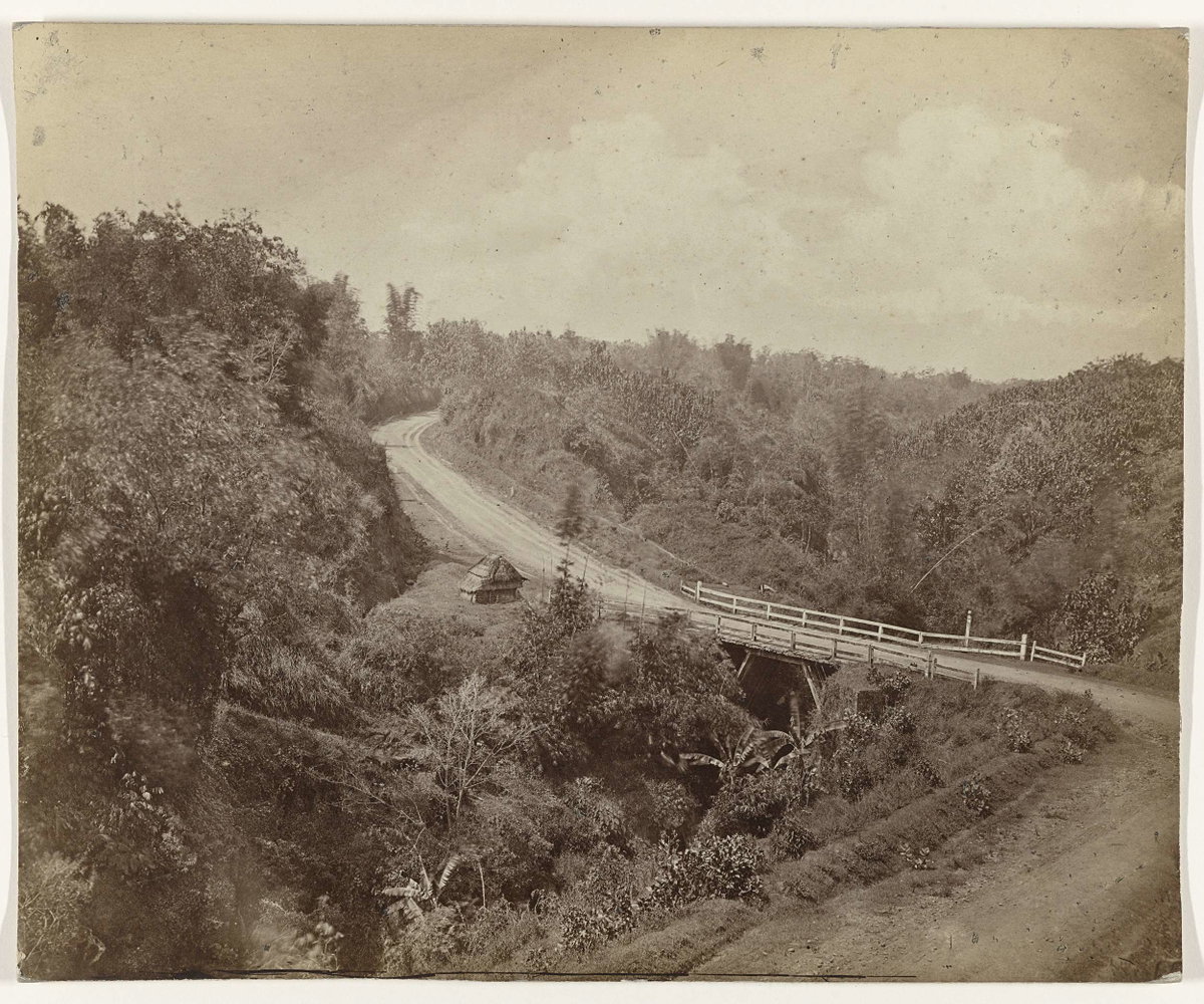 EU: Bergweg bij Tanah Wangi / Malang (1880), Malang, Indonesia, 1880