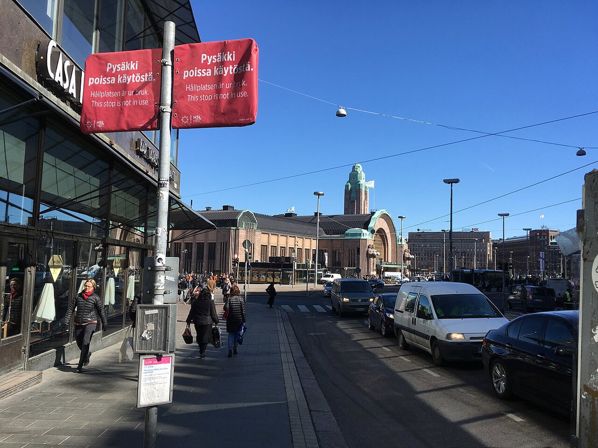 This stop is not in use, Helsinki, Finland, 2018