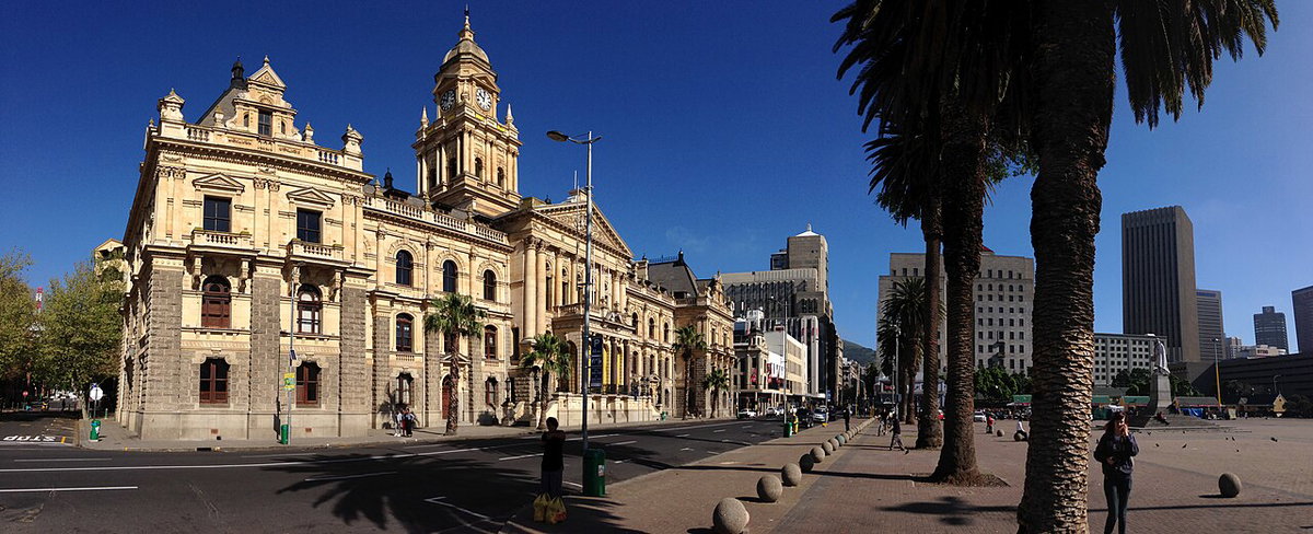 Cape Town City hall and Grand Parade, Cape Town, South Africa, 2014