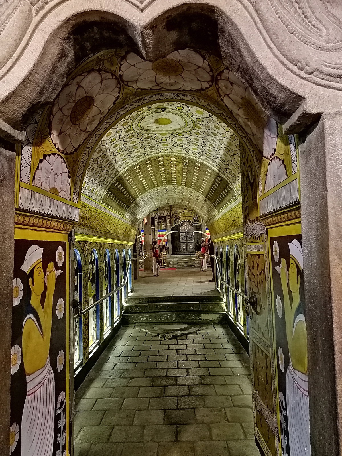 Relic Tooth Temple. Kandy, Sri Lanka. Entrance, Kandy, Sri Lanka, 2019