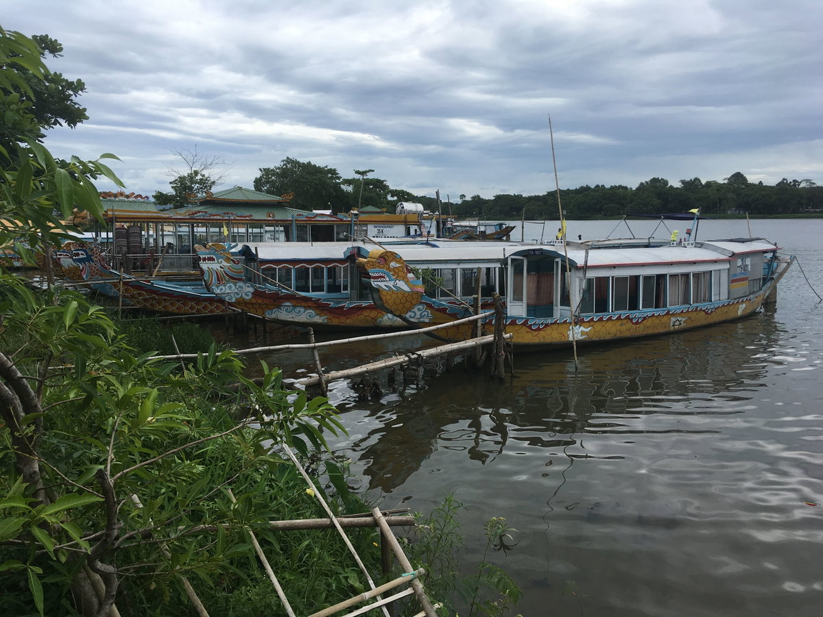 Boats on the Perfume River, Hue, Vietnam, 2018