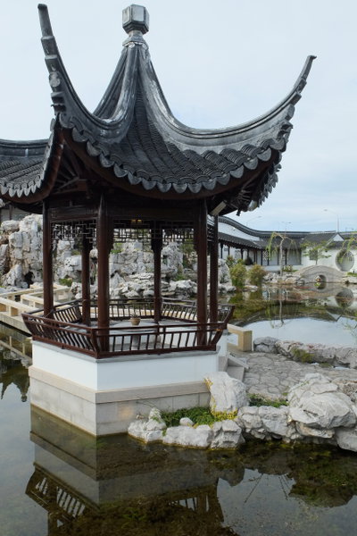 Heart of the Lake Pavilion in Dunedin Chinese Garden, Dunedin, 2013