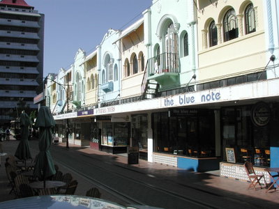 Shops in New Regent Street, Christchurch — photos through time
