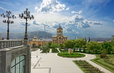 Sameba Cathedral yard, Tbilisi, 2018