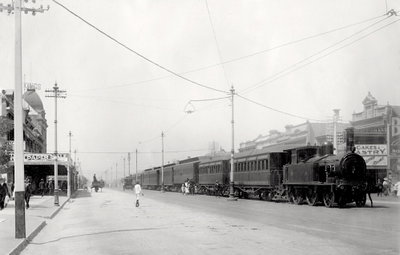 SAR Glenelg train in King William Street south, about 1912 (SLSA PRG-280-1-26-288), Adelaide, 1912