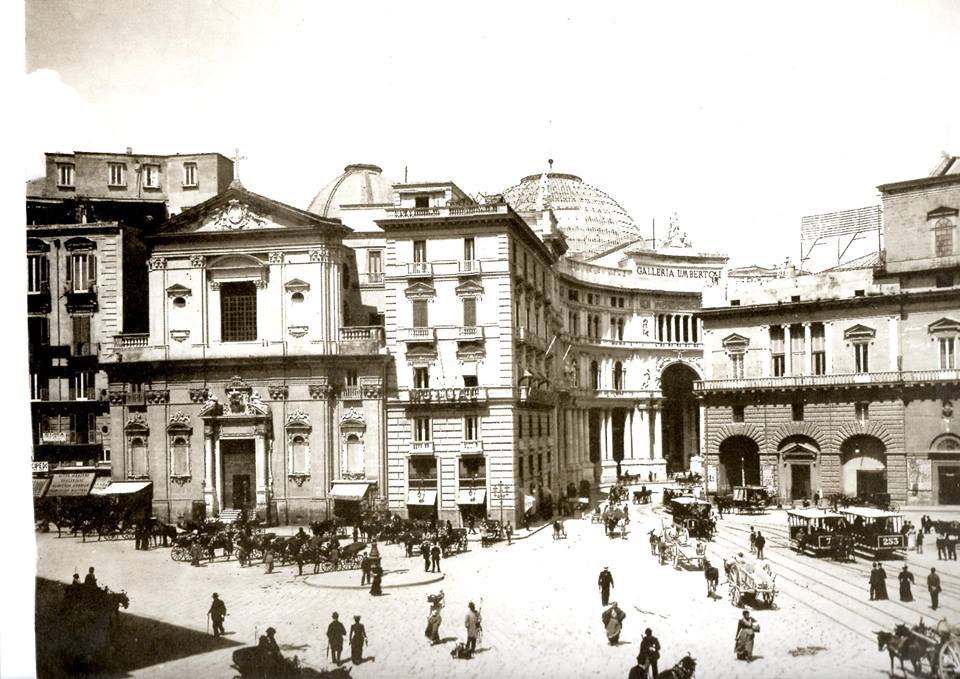 Piazza Trieste e Trento with Galleria Umberto (1890), Naples, Italy, 1890