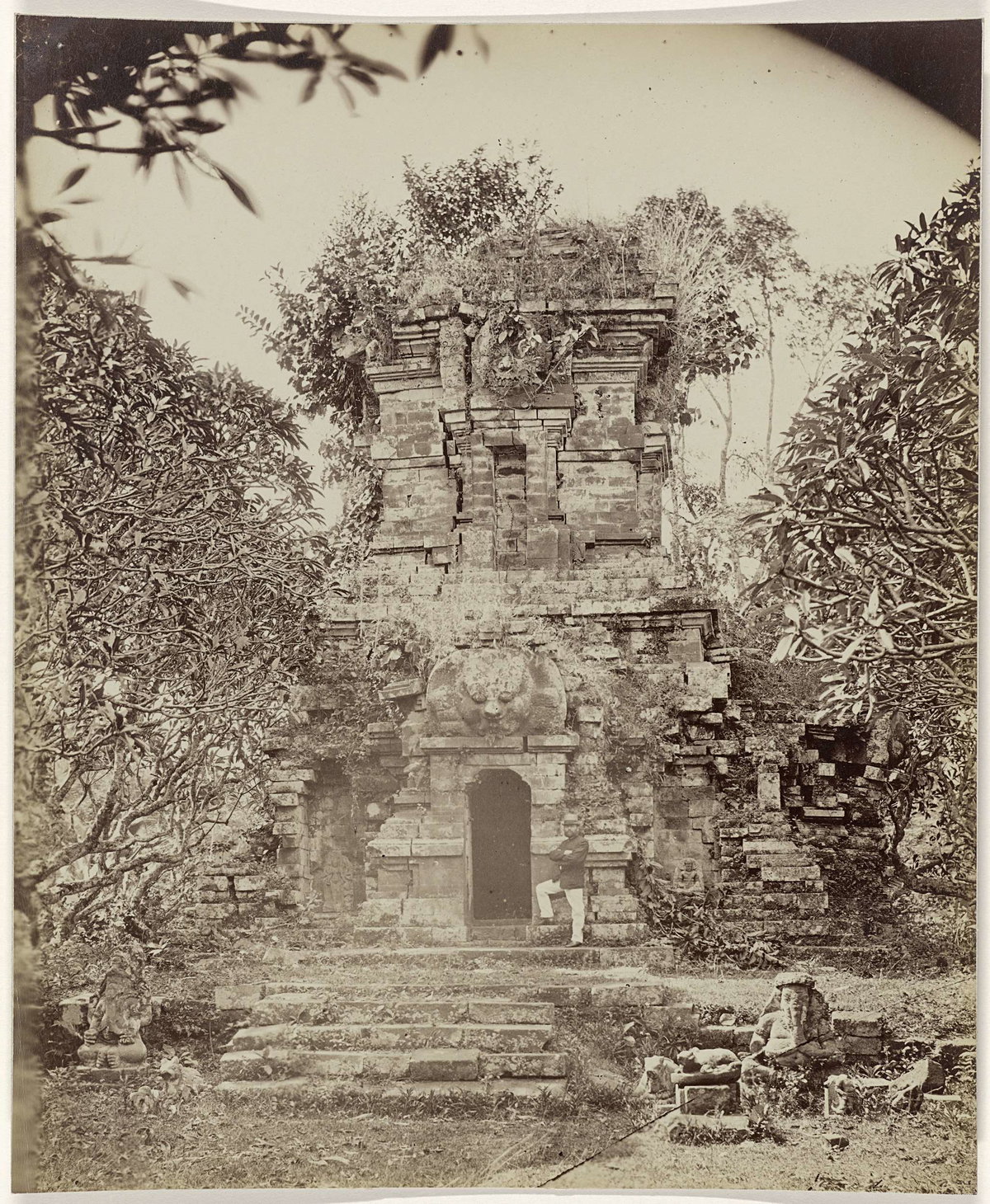EU: De tempel van Singosari, Malang op Oost Java (1880), Malang, Indonesia, 1880