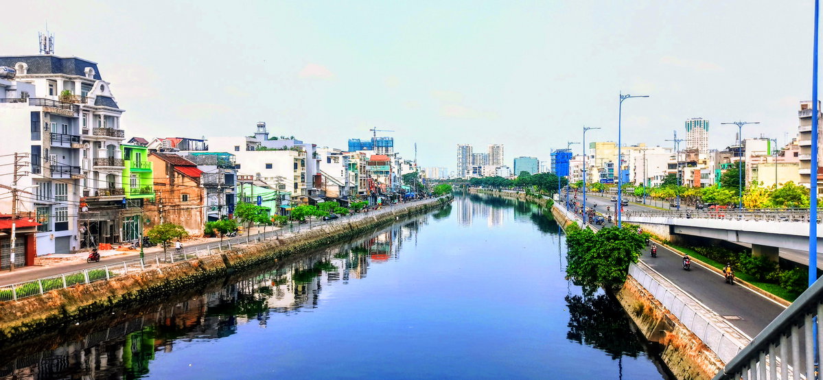Tau Hu Canal from Cha Va Bridge, Ho Chi Minh City, Vietnam, 2022