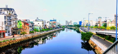 Tau Hu Canal from Cha Va Bridge, Ho Chi Minh City, 2022