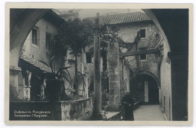 EU: Dubrovnik - the small cloister of the Franciscan Monastery (1922), Dubrovnik, 1922