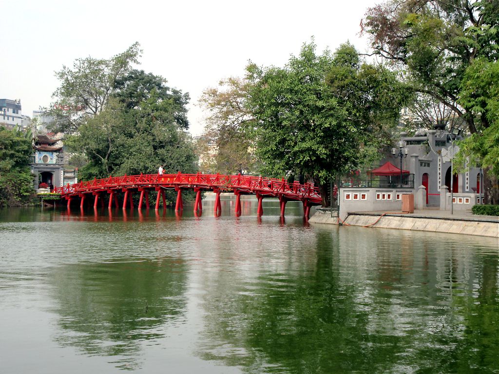 Huc Bridge, Hanoi, Vietnam, 2025