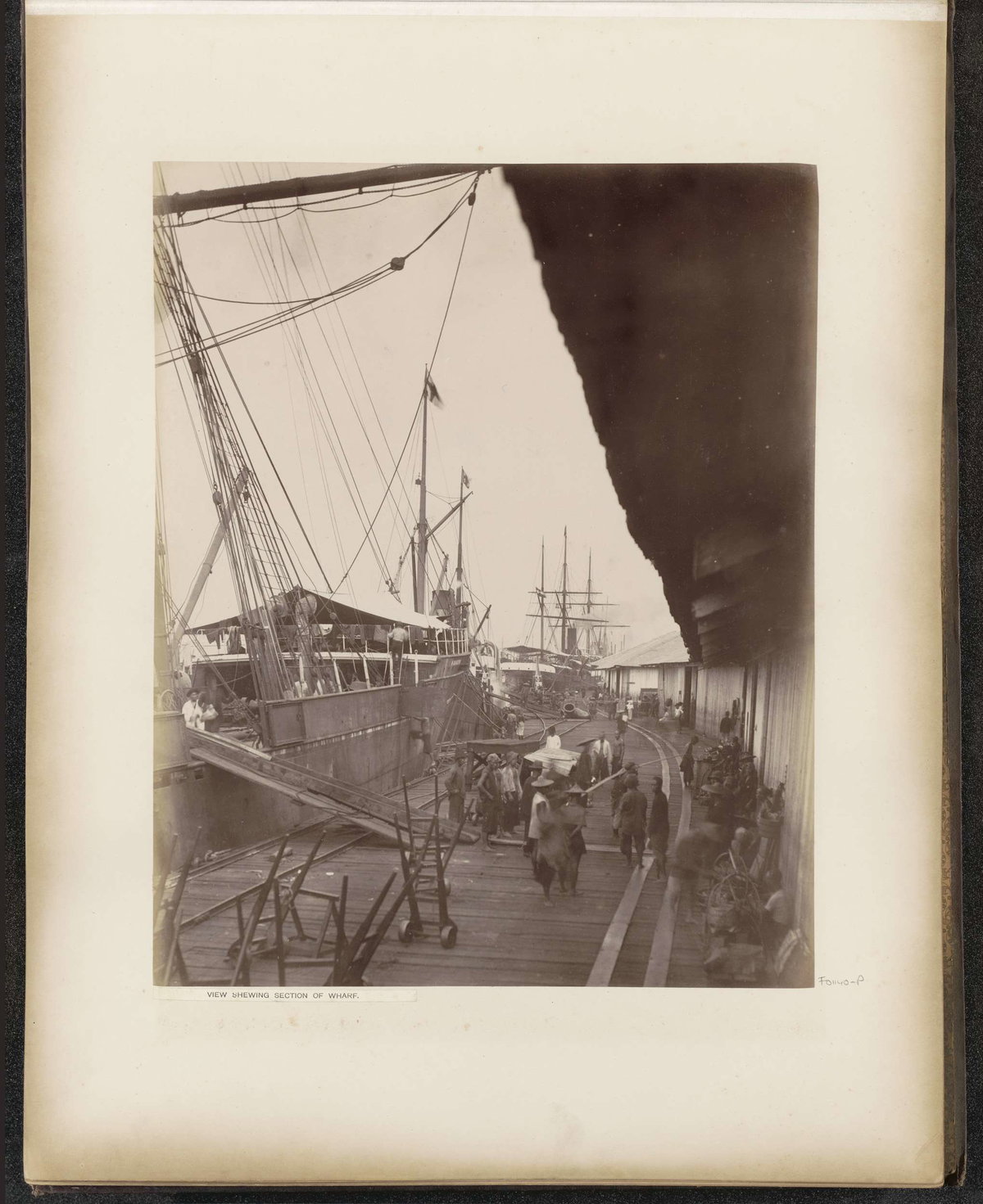 EU: View shewing section of wharf (1890), Singapore, Singapore, 1890