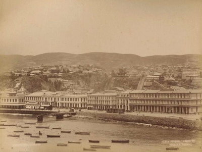 Vista Jeneral desde el Muelle Fiscal, 1888 - Wikimedia Commons, Valparaíso, 1888