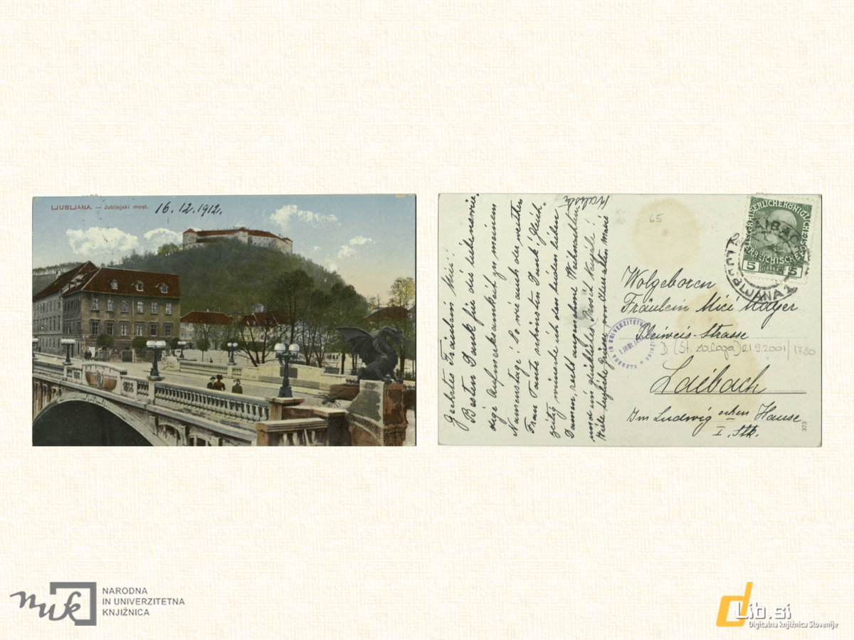EU: Zmajski most; Ljubljana (1880), Ljubljana, Slovenia, 1880