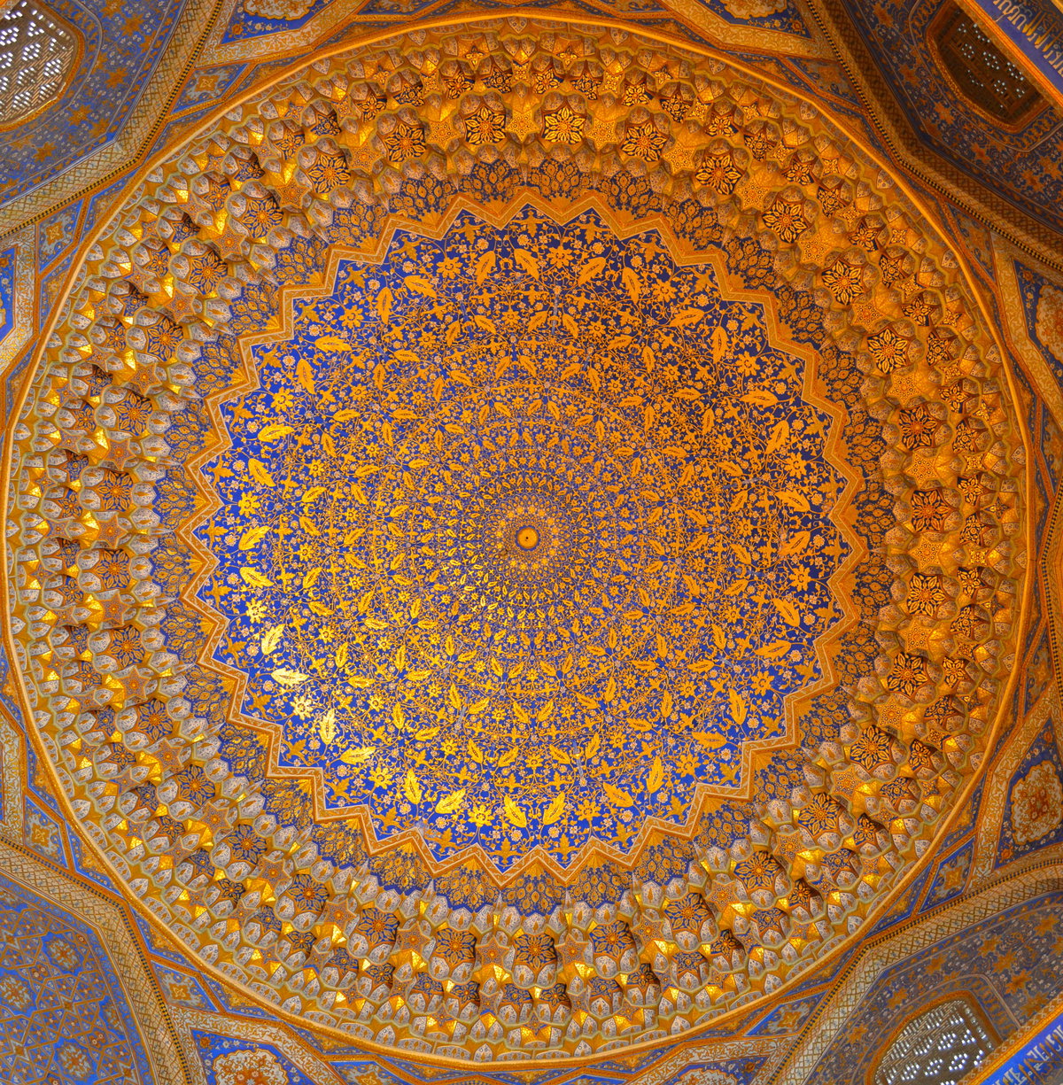 Ornate Ceiling, Samarkand, Uzbekistan, 2015