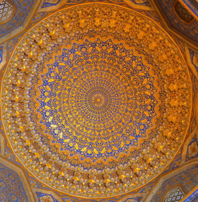 Ornate Ceiling, Samarkand, 2015
