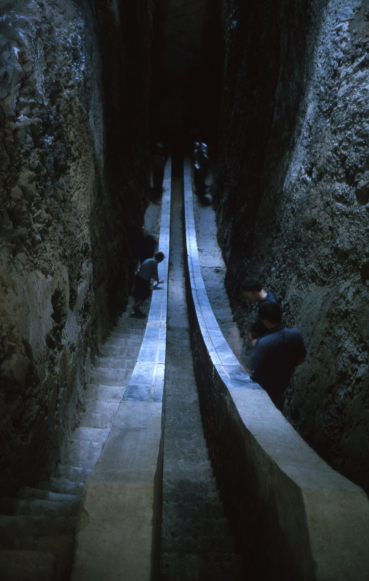 Sextant trench of the Ulugh Beg Observatory, Samarkand, Samarkand, Uzbekistan, 1964
