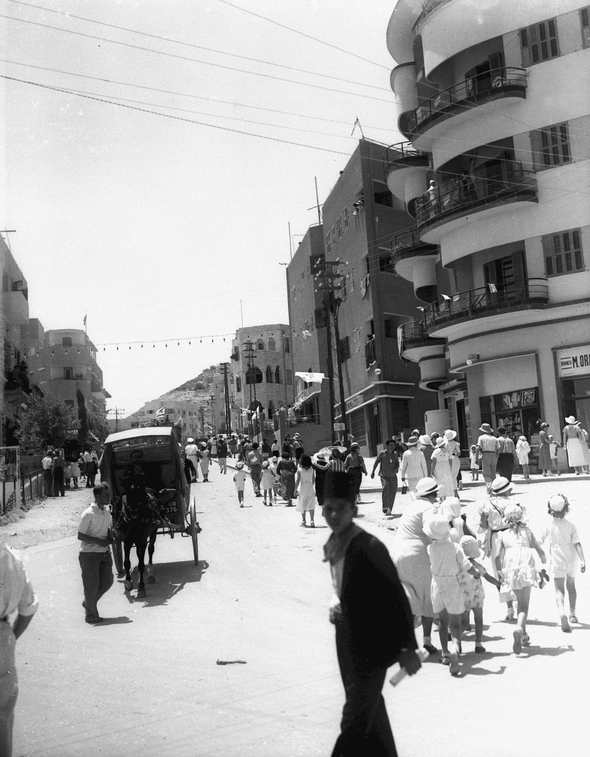 ARLOZOROV STREET IN HAIFA. רחוב ארלוזורוב, Haifa, Israel, 1933